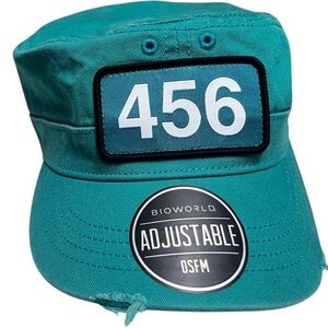 Bioworld Squid Game Player 456 Green Adjustable Utility Hat Fangear Streetwear